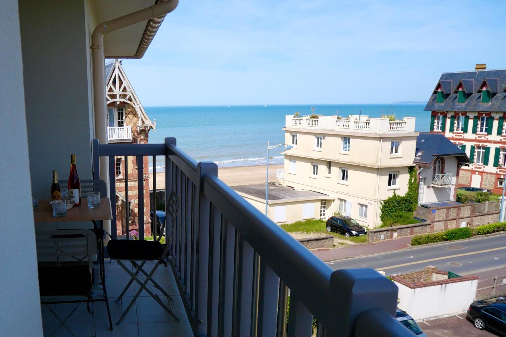 Appartement Vue Mer - 30 M De La Plage - 5 Minutes A Pied Du Centre Ville Et Du Casino Villers-sur-Mer Exteriér fotografie